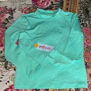 Cat & Jack Aqua Long Sleeve Shirt